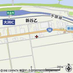 愛媛県大洲市新谷340周辺の地図