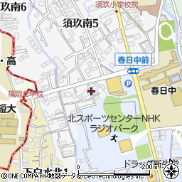 有限会社福岡ハムセンター海外衛星放送部周辺の地図
