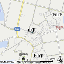 大分県宇佐市山下下山下644周辺の地図