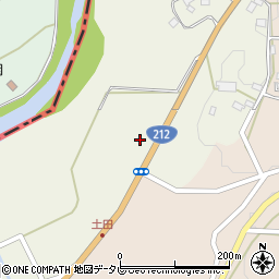 大分県中津市三光土田512-1周辺の地図