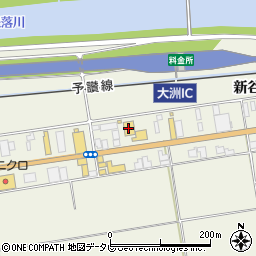 愛媛日産大洲店周辺の地図