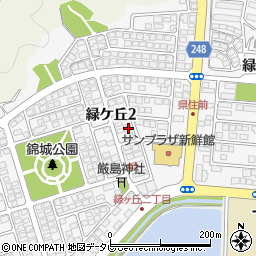 高知県南国市緑ケ丘2丁目1616周辺の地図