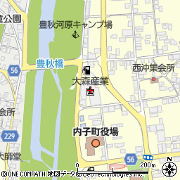 愛媛県喜多郡内子町平岡甲155周辺の地図