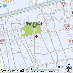 高知県南国市前浜206周辺の地図