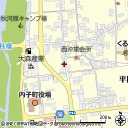 愛媛県喜多郡内子町平岡甲23周辺の地図