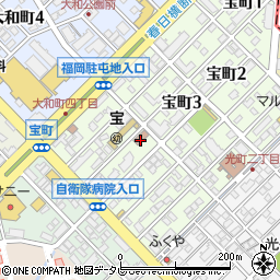 宝町共同利用施設周辺の地図