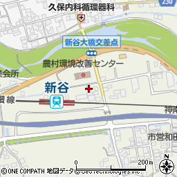 愛媛県大洲市新谷1195周辺の地図
