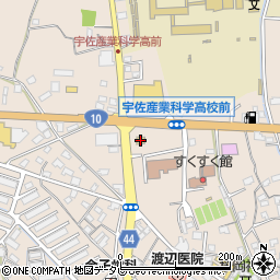 ローソン宇佐四日市店周辺の地図