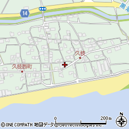 久枝簡易郵便局周辺の地図