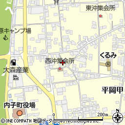 愛媛県喜多郡内子町平岡甲45周辺の地図