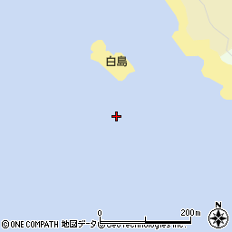 白島周辺の地図