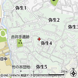 福岡県春日市弥生周辺の地図