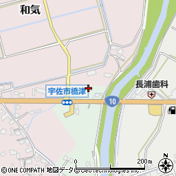 セブンイレブン宇佐橋津店周辺の地図