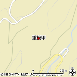 愛媛県内子町（喜多郡）重松甲周辺の地図