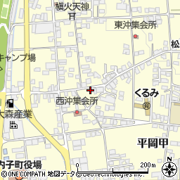 愛媛県喜多郡内子町平岡甲343周辺の地図