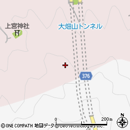 大畑山トンネル周辺の地図