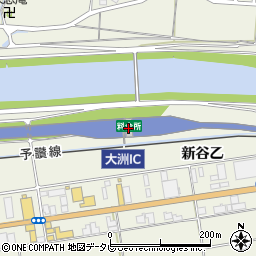 愛媛県大洲市新谷110周辺の地図