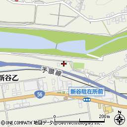 愛媛県大洲市新谷124周辺の地図