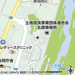 大分県宇佐市上田周辺の地図