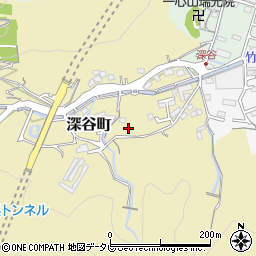 高知県高知市深谷町周辺の地図