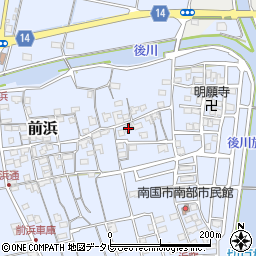 高知県南国市前浜614周辺の地図
