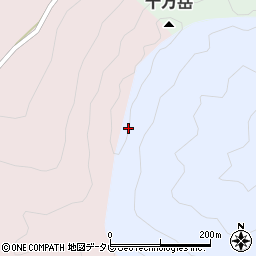 十万岳周辺の地図