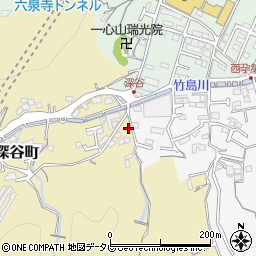 高知県高知市深谷町16周辺の地図