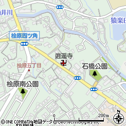 逍遙寺周辺の地図