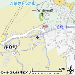 高知県高知市深谷町14周辺の地図