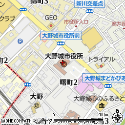 福岡県大野城市周辺の地図