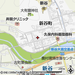 愛媛県大洲市新谷町75周辺の地図