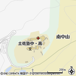 土佐塾高等学校周辺の地図