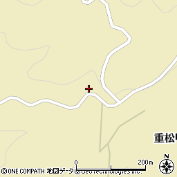 愛媛県喜多郡内子町重松甲753周辺の地図