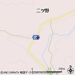 高知県高岡郡佐川町二ツ野367周辺の地図