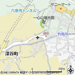 高知県高知市深谷町12周辺の地図
