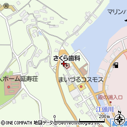 毎日新聞　呼子販売店周辺の地図