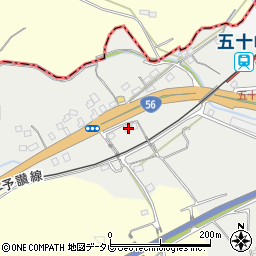 愛媛県喜多郡内子町五十崎甲2011周辺の地図