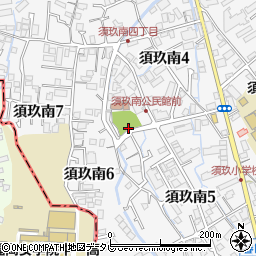 須玖南公園周辺の地図