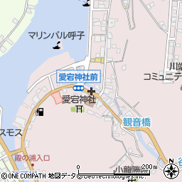 中尾まんじゅう店周辺の地図