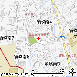 須玖南公民館前周辺の地図