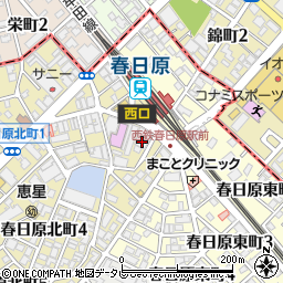 １００円ショップキャンドゥ春日原店周辺の地図