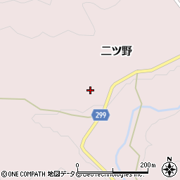 高知県高岡郡佐川町二ツ野306周辺の地図