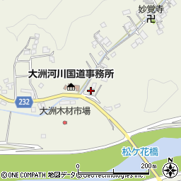 愛媛オートガラス株式会社大洲店周辺の地図