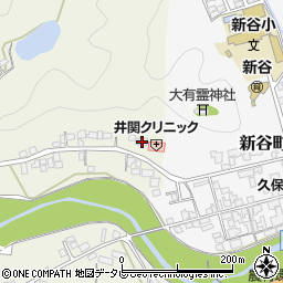 愛媛県大洲市新谷308周辺の地図