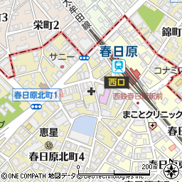 福岡銀行春日原支店周辺の地図