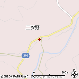 高知県高岡郡佐川町二ツ野382周辺の地図
