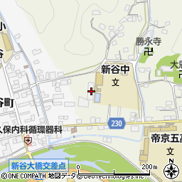 愛媛県大洲市新谷甲265周辺の地図