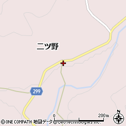 高知県高岡郡佐川町二ツ野458周辺の地図