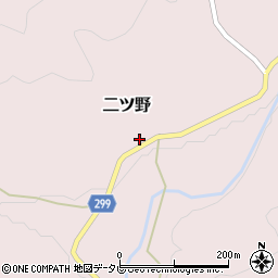 高知県高岡郡佐川町二ツ野387周辺の地図