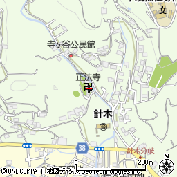 正法寺護摩堂周辺の地図
